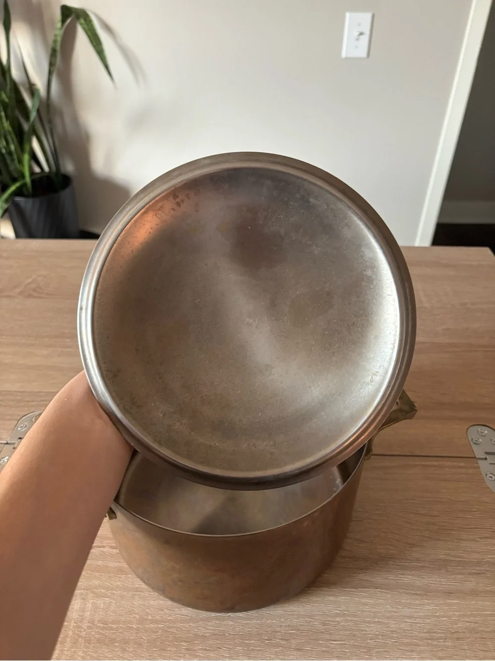 Vintage Paul Revere USA Copper Stockpot- 7.5in 3 Quart